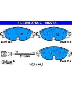 ATE 13046027852 KIT PASTIGLIE FRENO, FRENO A DISCO