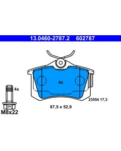ATE 13046027872 KIT PASTIGLIE FRENO, FRENO A DISCO
