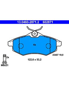 ATE 13046028712 KIT PASTIGLIE FRENO, FRENO A DISCO
