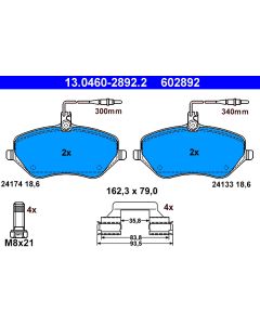 ATE 13046028922 KIT PASTIGLIE FRENO, FRENO A DISCO