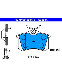 ATE 13046029842 KIT PASTIGLIE FRENO, FRENO A DISCO