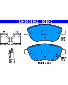 ATE 13046038402 KIT PASTIGLIE FRENO, FRENO A DISCO