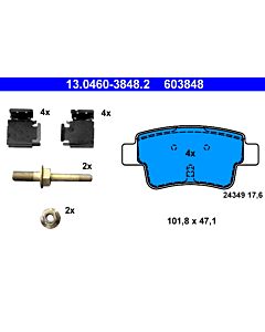 ATE 13046038482 KIT PASTIGLIE FRENO, FRENO A DISCO