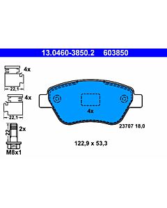 ATE 13046038502 KIT PASTIGLIE FRENO, FRENO A DISCO