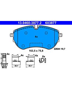 ATE 13046038772 KIT PASTIGLIE FRENO, FRENO A DISCO