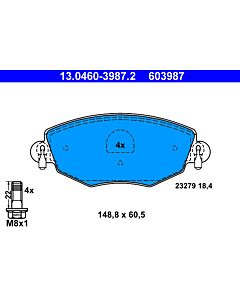 ATE 13046039872 KIT PASTIGLIE FRENO, FRENO A DISCO