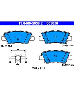ATE 13046056502 KIT PASTIGLIE FRENO, FRENO A DISCO