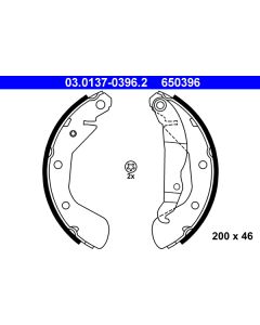 ATE 03013703962 KIT GANASCE FRENO