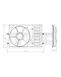 TYC 83700351 SUPPORTO, GRIGLIA RADIATORE