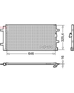 DENSO DCN02041 CONDENSATORE, CLIMATIZZATORE