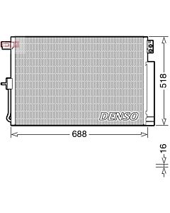 DENSO DCN06019 CONDENSATORE, CLIMATIZZATORE