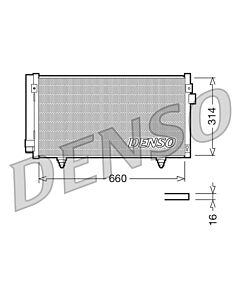 DENSO DCN36003 CONDENSATORE, CLIMATIZZATORE