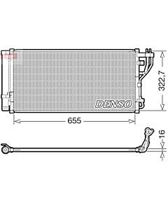 DENSO DCN43011 CONDENSATORE, CLIMATIZZATORE