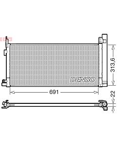 DENSO DCN50124 CONDENSATORE, CLIMATIZZATORE