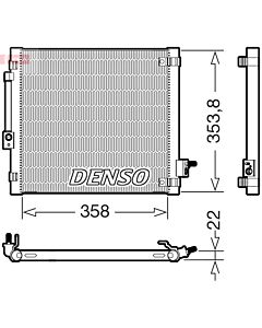 DENSO DCN99081 CONDENSATORE, CLIMATIZZATORE