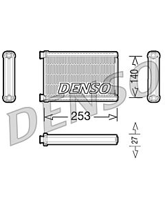 DENSO DRR05005 SCAMBIATORE CALORE, RISCALDAMENTO ABITACOLO