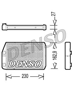DENSO DRR09034 SCAMBIATORE CALORE, RISCALDAMENTO ABITACOLO