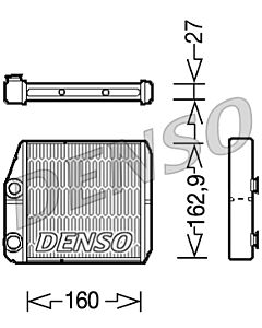 DENSO DRR09035 SCAMBIATORE CALORE, RISCALDAMENTO ABITACOLO