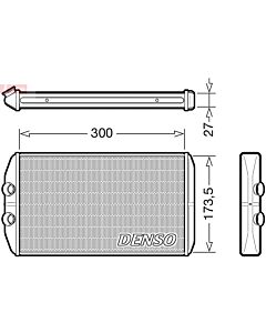 DENSO DRR12008 SCAMBIATORE CALORE, RISCALDAMENTO ABITACOLO