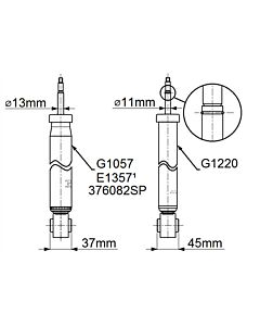 MONROE G1057 AMMORTIZZATORE