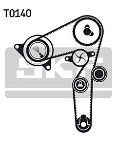 SKF VKMC021992 POMPA ACQUA + KIT CINGHIE DENTATE