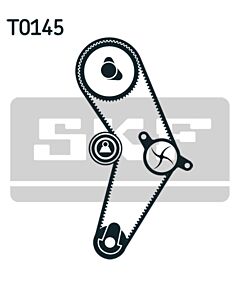 SKF VKMC022062 POMPA ACQUA + KIT CINGHIE DENTATE