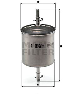 MANN-FILTER WK8322 FILTRO CARBURANTE