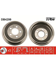 TRW DB4299 TAMBURO FRENO