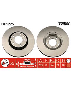 TRW DF1225 DISCO FRENO
