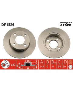 TRW DF1526 DISCO FRENO