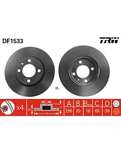 TRW DF1533 DISCO FRENO