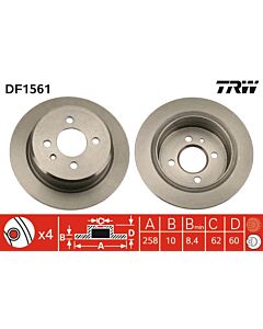 TRW DF1561 DISCO FRENO