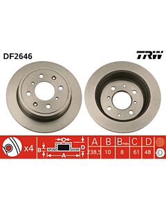 TRW DF2646 DISCO FRENO