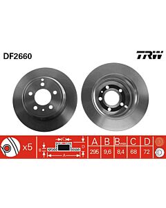 TRW DF2660 DISCO FRENO
