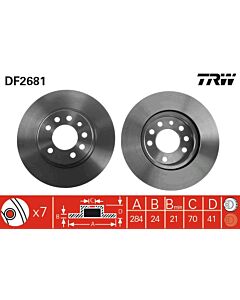 TRW DF2681 DISCO FRENO