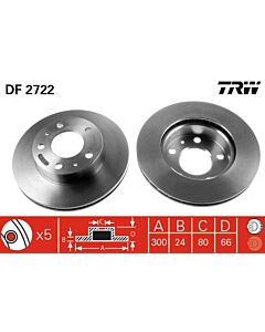 TRW DF2722 DISCO FRENO
