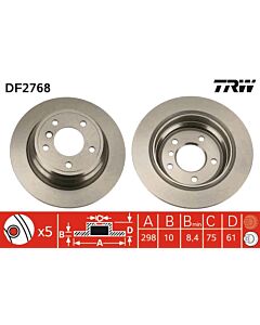 TRW DF2768 DISCO FRENO
