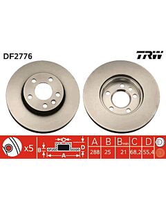 TRW DF2776 DISCO FRENO