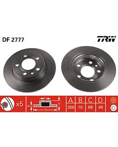 TRW DF2777 DISCO FRENO