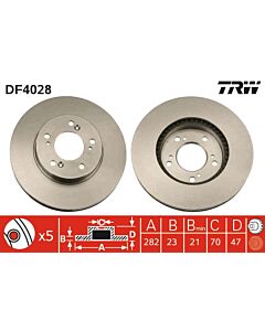 TRW DF4028 DISCO FRENO