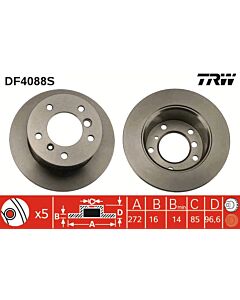TRW DF4088S DISCO FRENO