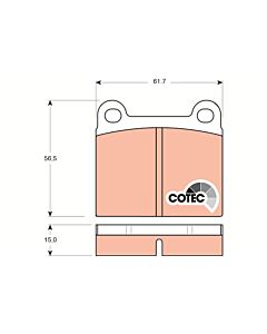 TRW GDB101 KIT PASTIGLIE FRENO, FRENO A DISCO