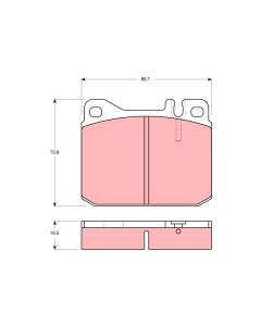 TRW GDB1103 KIT PASTIGLIE FRENO, FRENO A DISCO