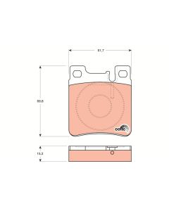 TRW GDB1123 KIT PASTIGLIE FRENO, FRENO A DISCO