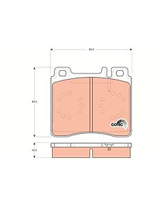 TRW GDB113 KIT PASTIGLIE FRENO, FRENO A DISCO