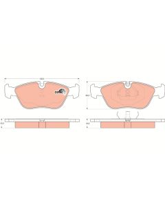 TRW GDB1159 KIT PASTIGLIE FRENO, FRENO A DISCO