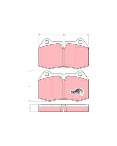 TRW GDB1269 KIT PASTIGLIE FRENO, FRENO A DISCO