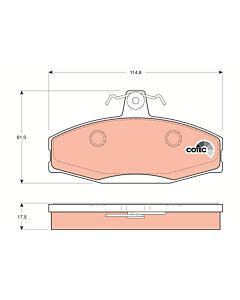 TRW GDB1280 KIT PASTIGLIE FRENO, FRENO A DISCO