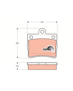 TRW GDB1283 KIT PASTIGLIE FRENO, FRENO A DISCO
