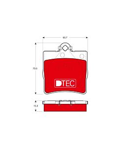 TRW GDB1335DTE KIT PASTIGLIE FRENO, FRENO A DISCO